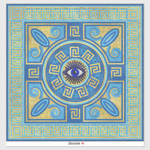 Evil Eye Mosaic Tile Aufkleber