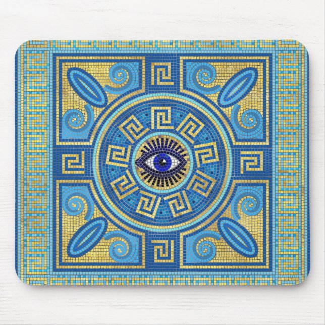 Evil Eye Mosaic Tile Mousepad (Vorne)