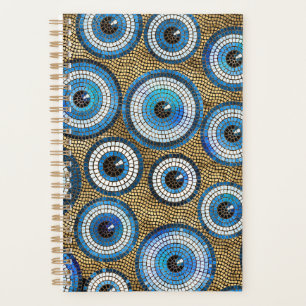 Evil Eye Mosaic Tile Pattern Planer