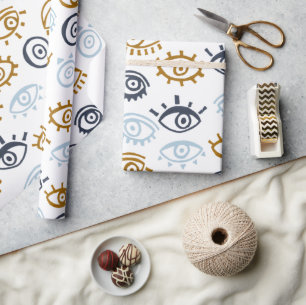 Evil Eye Muster Wrapping Paper Geschenkpapier