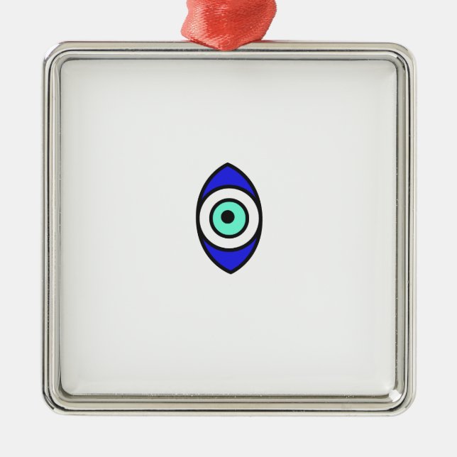 Evil Eye Ornament Aus Metall (Vorne)