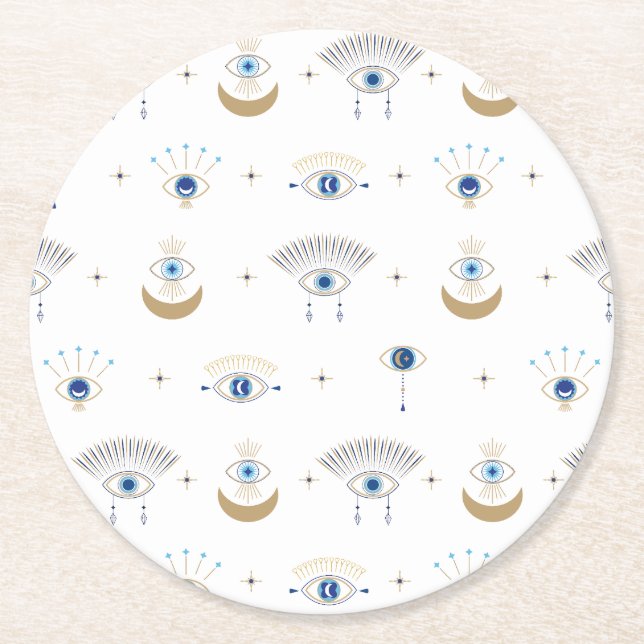Evil Eye Paper Untersetzer (Vorderseite)