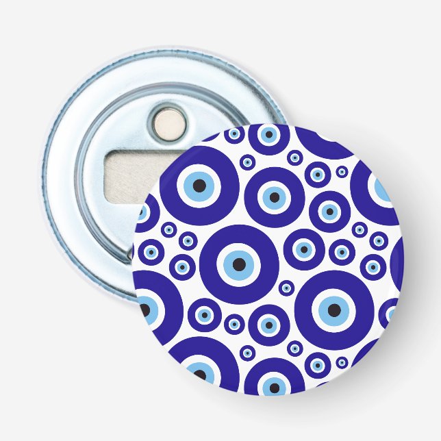 Evil Eye Pattern, Greek Eye, Turkish Eye, Nazar Flaschenöffner (Vorderseite)