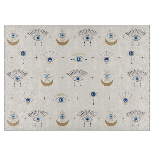 Evil Eye Pattern Schneidebrett (Vorderseite)