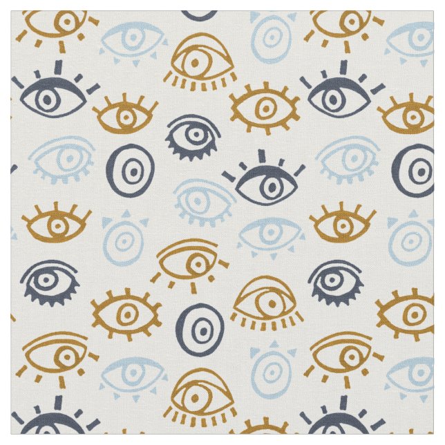 Evil Eye Pattern Stoff (Nahaufnahme)