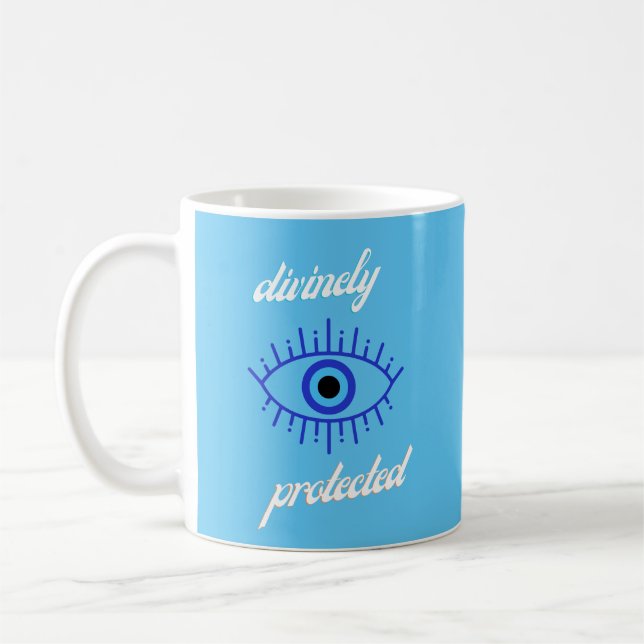Evil Eye Protect Coffee Tasse (Links)