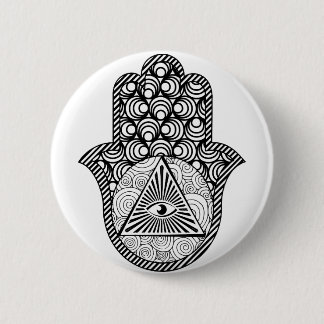Evil Eye Protection Hamsa Button