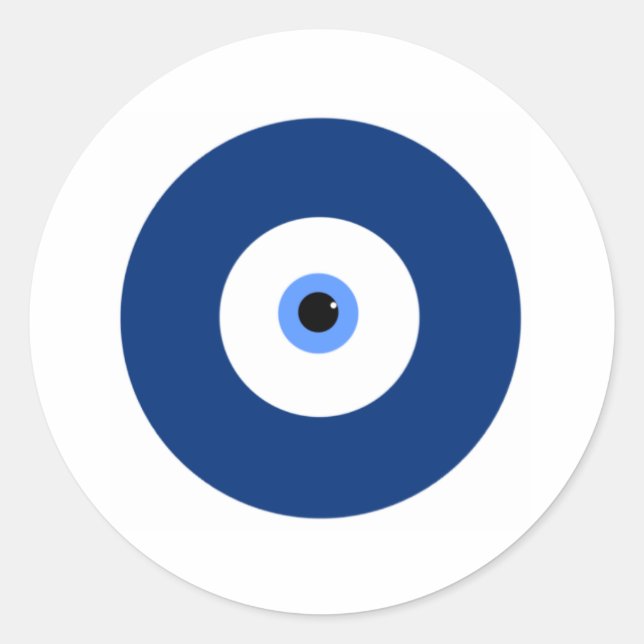 Evil Eye Runder Aufkleber (Vorderseite)