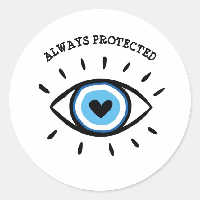 Evil Eye spirituelle ästhetische Esoteric Mystical Runder Aufkleber (Vorderseite)