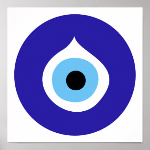 evil eye symbol ancient nazar fatima talisman char poster