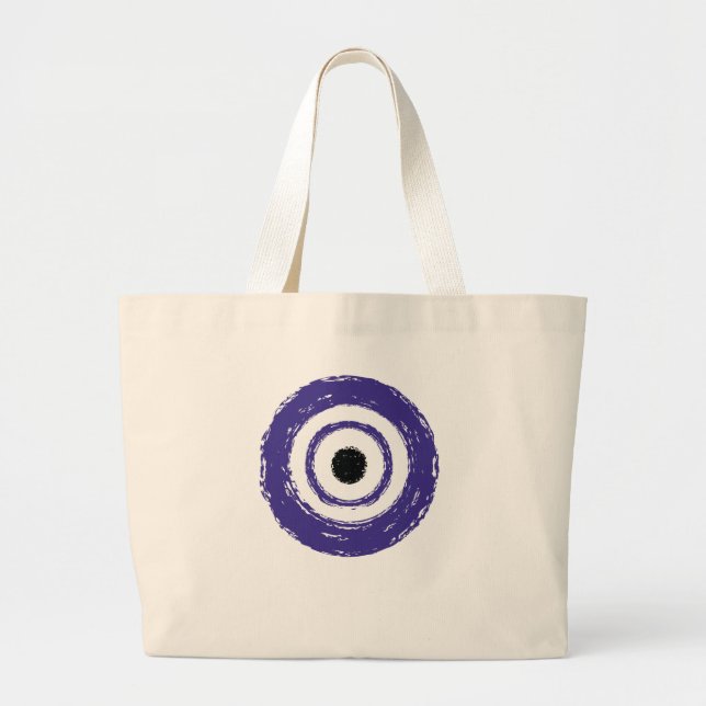 Evil Eye t-shirt Jumbo Stoffbeutel (Vorne)