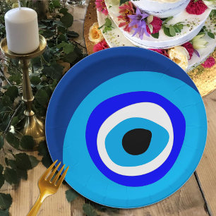 Evil Eye Talisman & Arabic Amulet /griechisch, tü Pappteller
