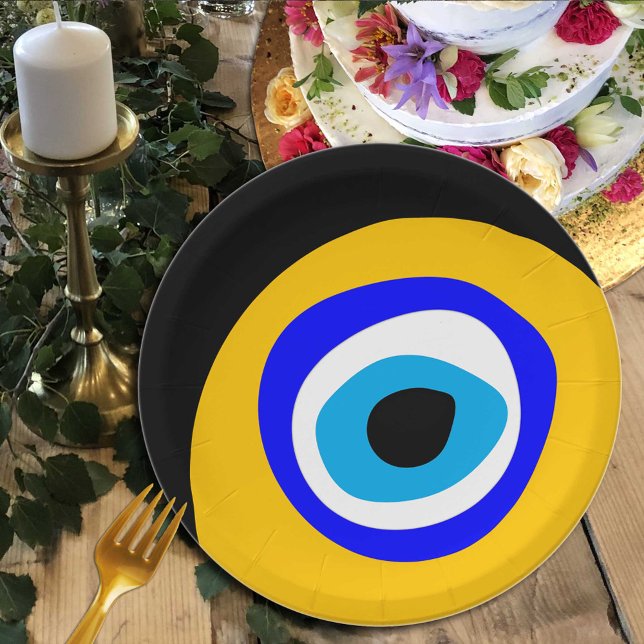 Evil Eye Talisman & Arabic Amulet /griechisch, tür Pappteller (Von Creator hochgeladen)