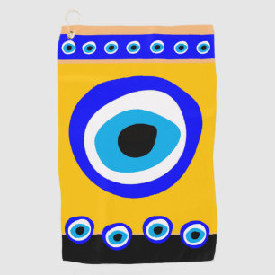 Evil Eye Talisman & Arabic Amulet /Türkisch, Grie Golfhandtuch