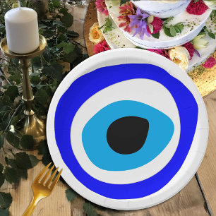 Evil Eye Talisman & Arabic Amulet /Türkisch, Grie Pappteller