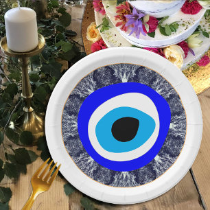 Evil Eye Talisman & Arabic Amulet /Türkisch, Grie Pappteller