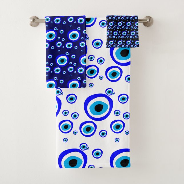 Evil Eye Talisman & Arabic Amulet /Türkisch, Griec Badhandtuch Set (Insitu)