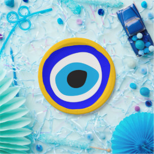 Evil Eye Talisman & Arabic Amulet /Türkisch, Griec Pappteller