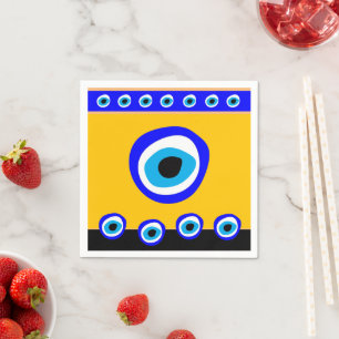 Evil Eye Talisman & Arabic Amulet /Türkisch, Griec Serviette