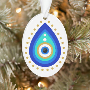 Evil Eye Tear Drop Nazar Schutz Ornament