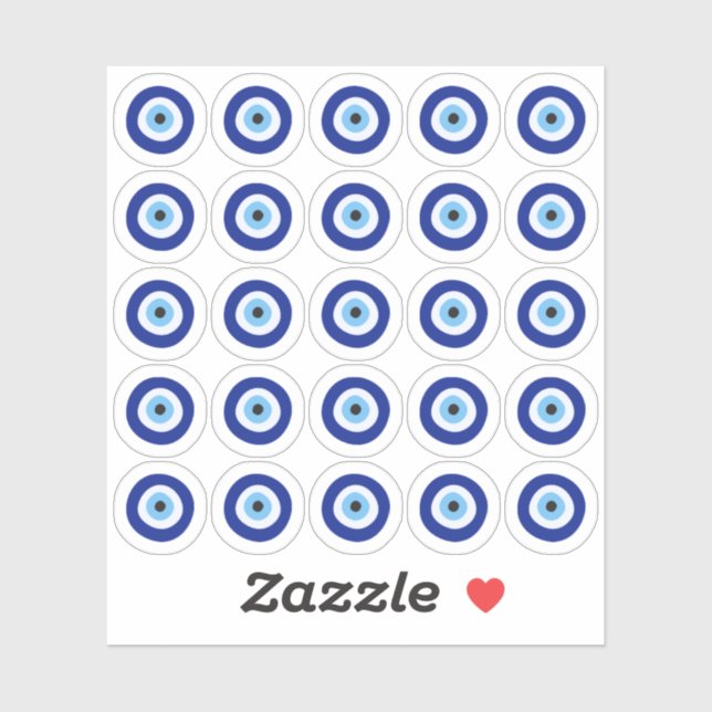 Evil Eye Viel Glück Spirituelle Protection Planner Aufkleber (Blatt)