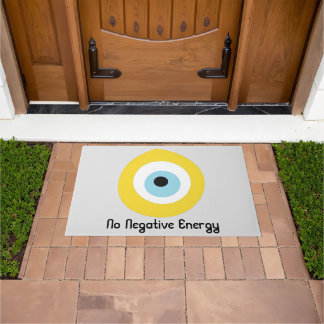 Evil Eye Yellow Nazar Kein negativer Energieschutz Fußmatte