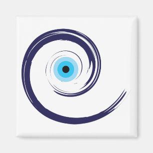 Evil EyeEvil Eye Artistic Blau Griechisch Magnet