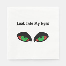 Evil Eyes Halloween Blick in meine Augen Serviette