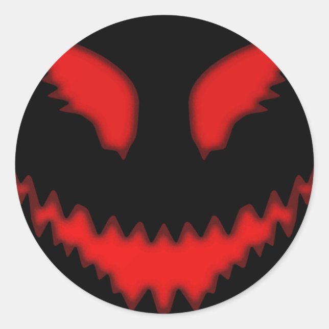 Evil Eyes Halloween Round Stickers (Vorderseite)