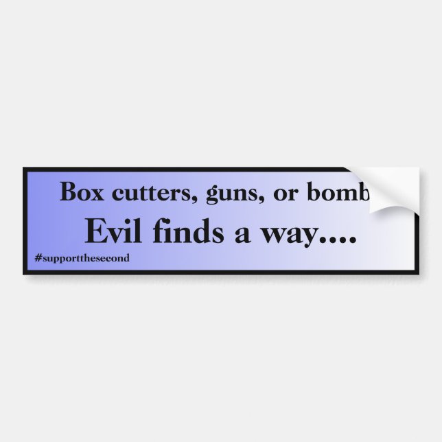 Evil Findest ein Way Blue Fade Car Magnet Autoaufkleber (Vorne)