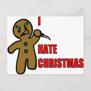 Evil Gingerbread Man Postkarte