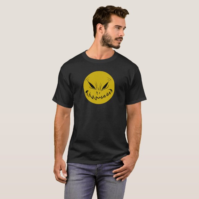 Evil Grinning Smile Face T - Shirt (Vorne ganz)