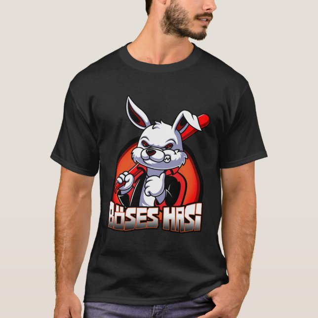 Evil Hasi Rabbit Easter Bunny T-Shirt (Vorderseite)