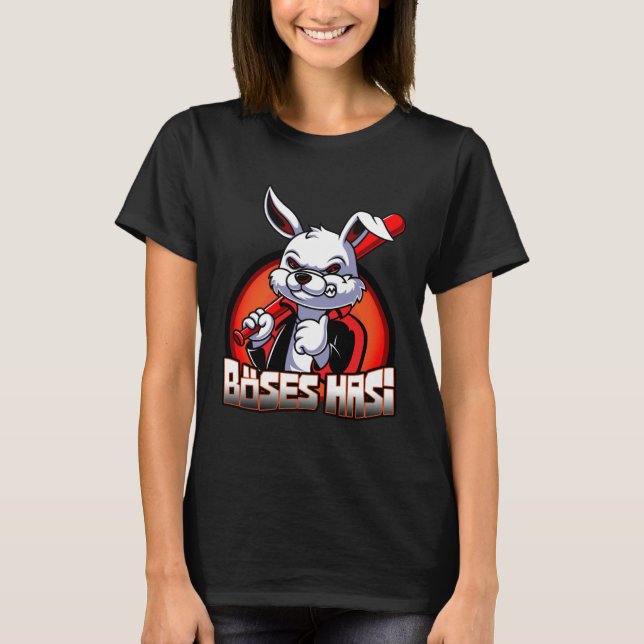Evil Hasi Rabbit Easter Bunny T-Shirt (Vorderseite)