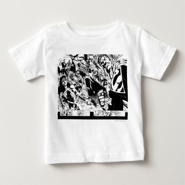 Evil Heros Panel Baby T-shirt (Vorderseite)