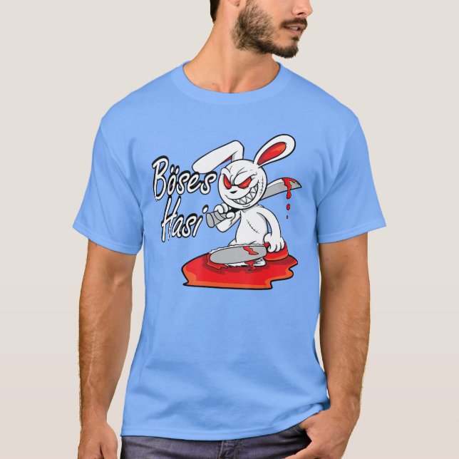 Evil Horror Hasi Funny Rabbit Saying Easter Gift g T-Shirt (Vorderseite)