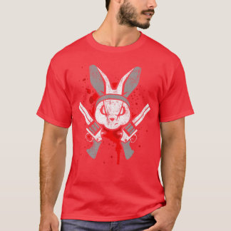 Evil Horror Rabbit Funny Rabbit Saying Easter Gift T-Shirt