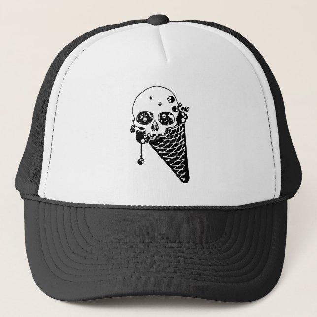 Evil Ice Cream Cone Truckerkappe (Vorderseite)