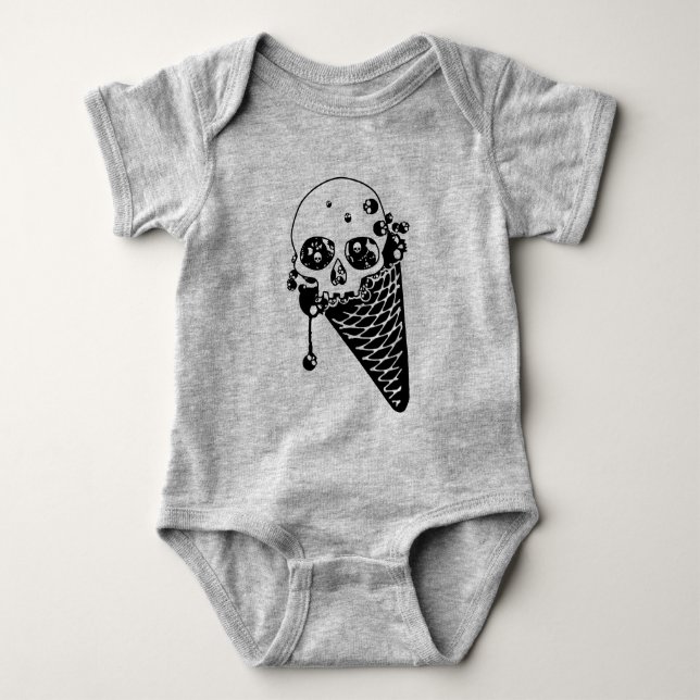 Evil Ice Creme Cone Baby Bodysuit Strampler (Vorderseite)
