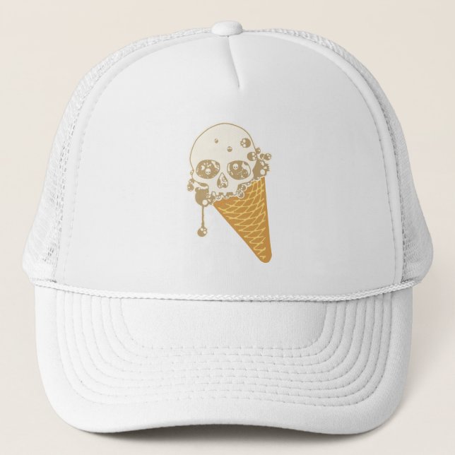 Evil Ice Creme Cone Trucker Hat Truckerkappe (Vorderseite)