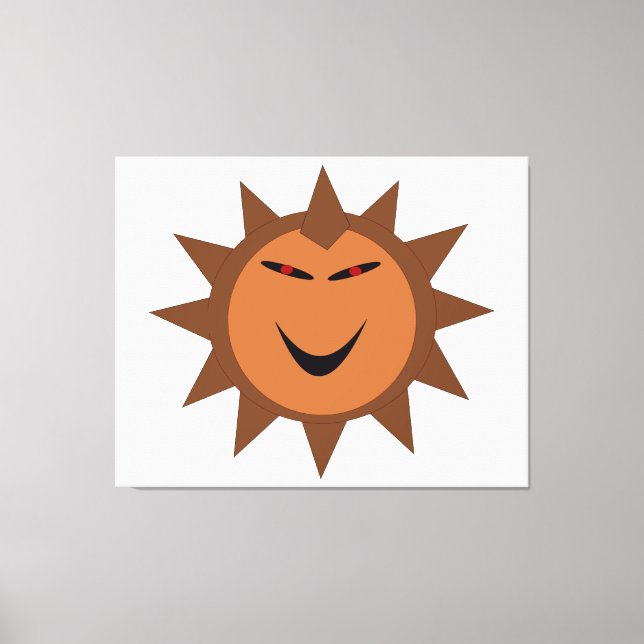 Evil Igel Kawaii Goth Halloween Canvas Print Leinwanddruck (Vorderseite)