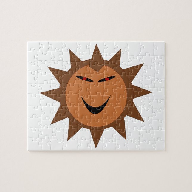 Evil Igel Kawaii Goth Halloween Puzzle (Horizontal)