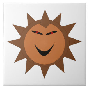 Evil Igel Kawaii Goth Halloween Tile Fliese