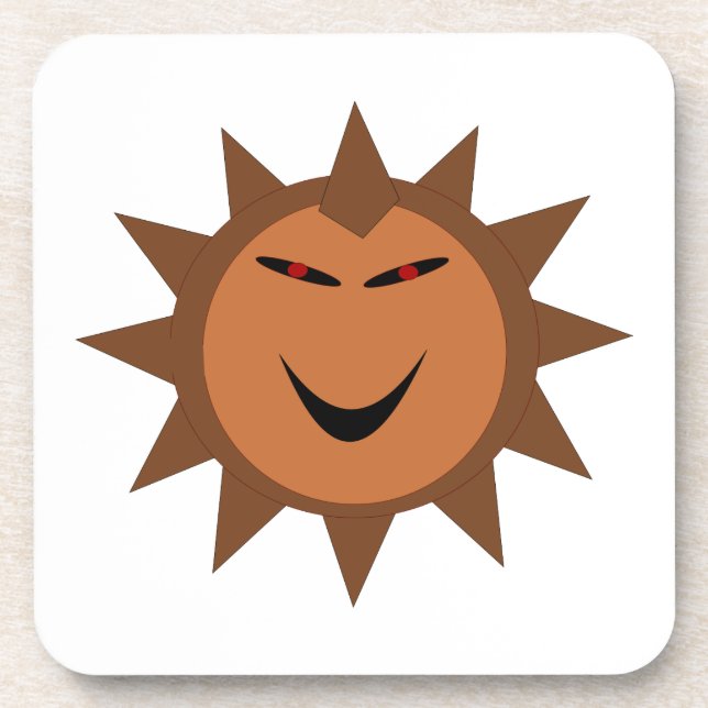 Evil Igel Kawaii Goth Halloween Untersetzer (Vorderseite)