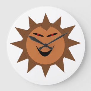Evil Igel Kawaii Goth Halloween Wall Clock Große Wanduhr