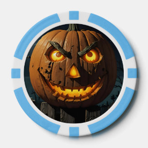 Evil Jack O'Lantern Pokerchips