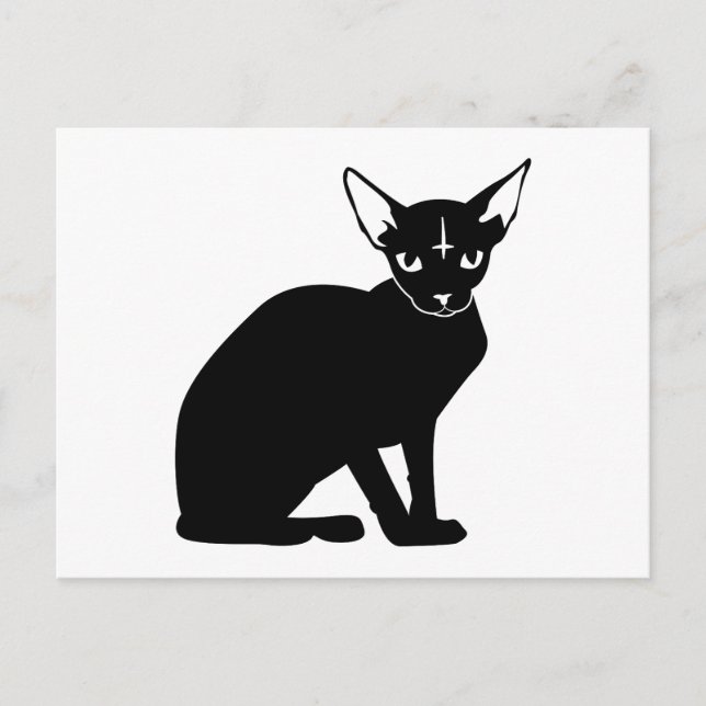 Evil Kitty Postkarte (Vorderseite)