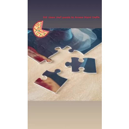 Evil Koch Clown Melting Pizza Beängstigend Skeleto Puzzle