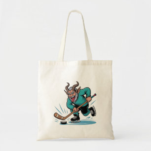 Evil Krampus Eishockey Weihnachtssport Tragetasche
