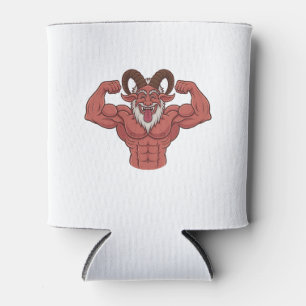 Evil Krampus Weihnachten Flechten Muskeln Fitness Dosenkühler